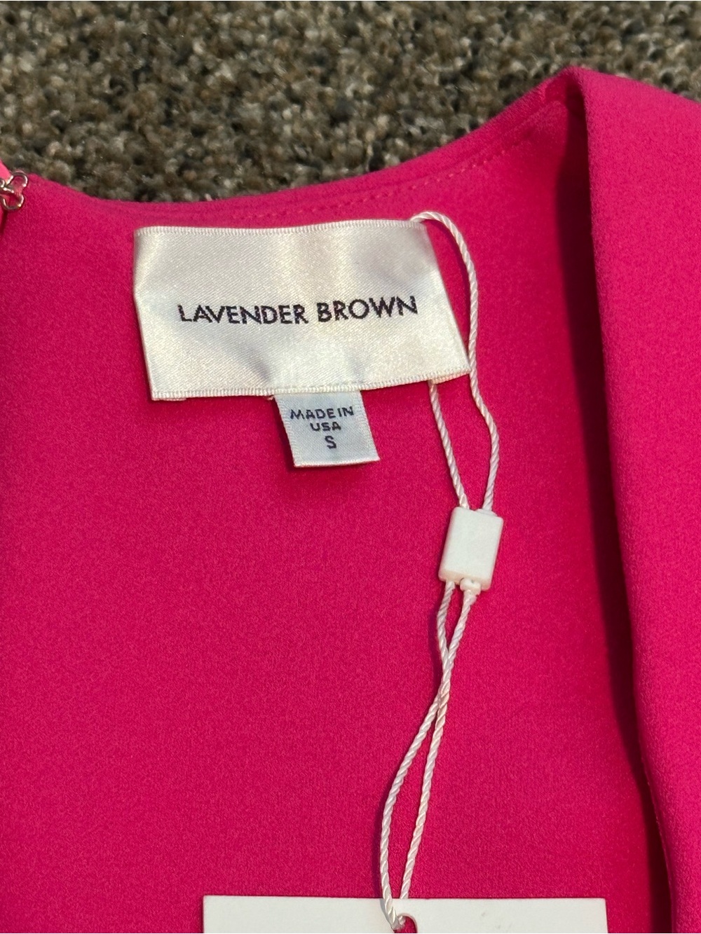 Lavender Brown NWT Fuchsia Scoop Neck Bodycon Dress Women’s Size Small AYQ2215 - Picture 8 of 13